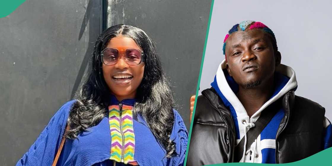 Ashabi Simple speaks about her love for Portabl amid criticism of their marriage. Ashabi Simple speaks about her love for Portabl amid criticism of their marriage.