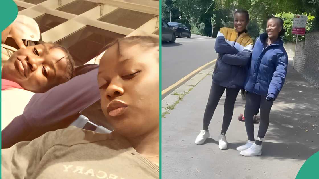 Joy as two Nigerian girls relocate after sitting for WAEC, JAMB and GCE exams