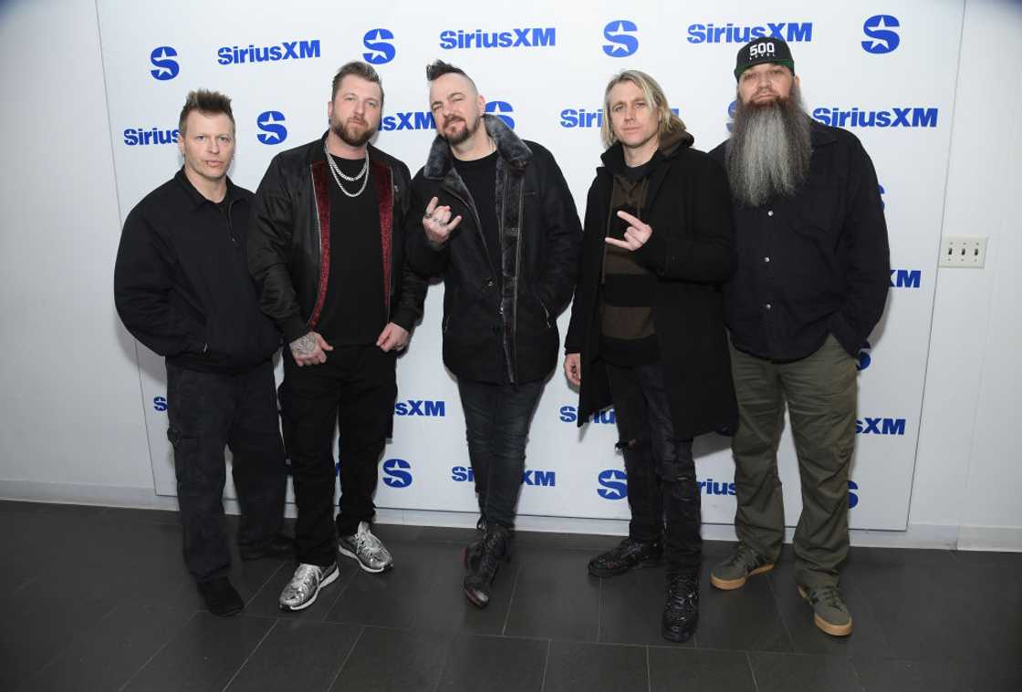 Three Days Grace band members at SiriusXM Studios in New York City Three Days Grace band members at SiriusXM Studios in New York City