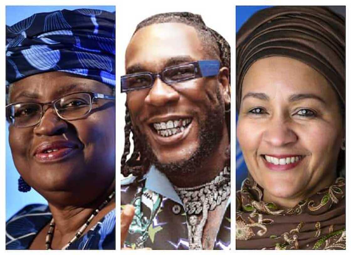 Amina Mohammed, Burna Boy da Okonjo Iweala Amina Mohammed, Burna Boy da Okonjo Iweala