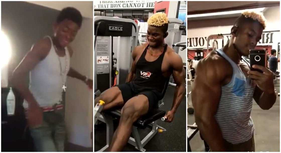 Handsome black man builds his body to something amazing after being called "Starving Marvin." Handsome black man builds his body to something amazing after being called "Starving Marvin."