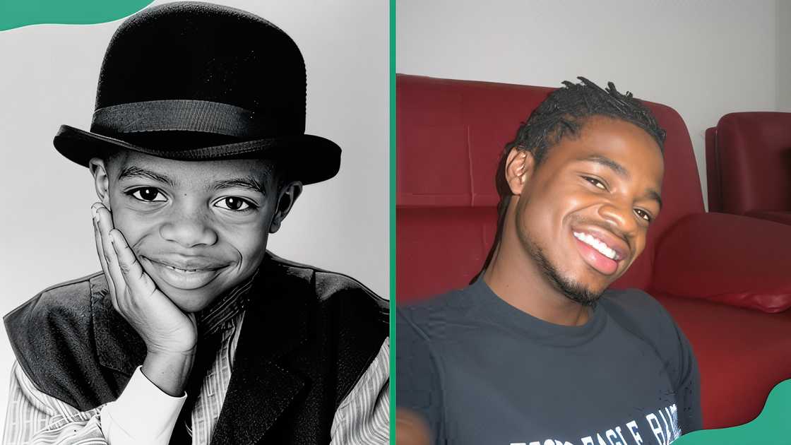 Kevin Jamal Woods at a young age (L). Kevin Jamal Woods in the house (R) Kevin Jamal Woods at a young age (L). Kevin Jamal Woods in the house (R)