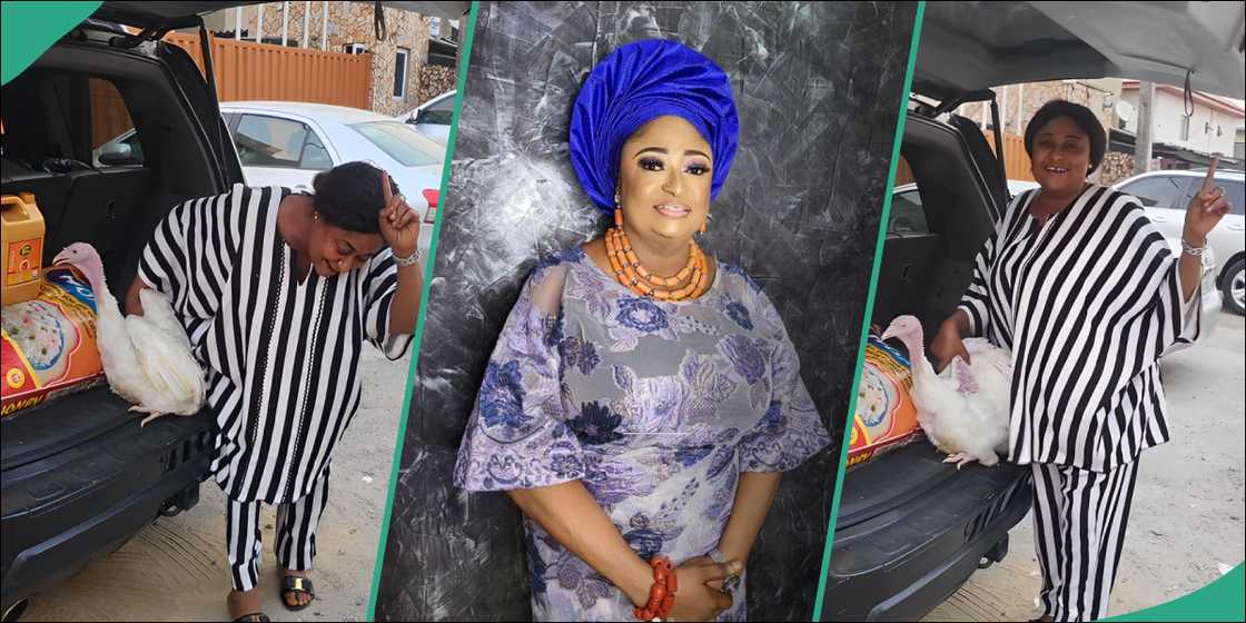 Ronke Oshodi receives gifts for Christmas Ronke Oshodi receives gifts for Christmas