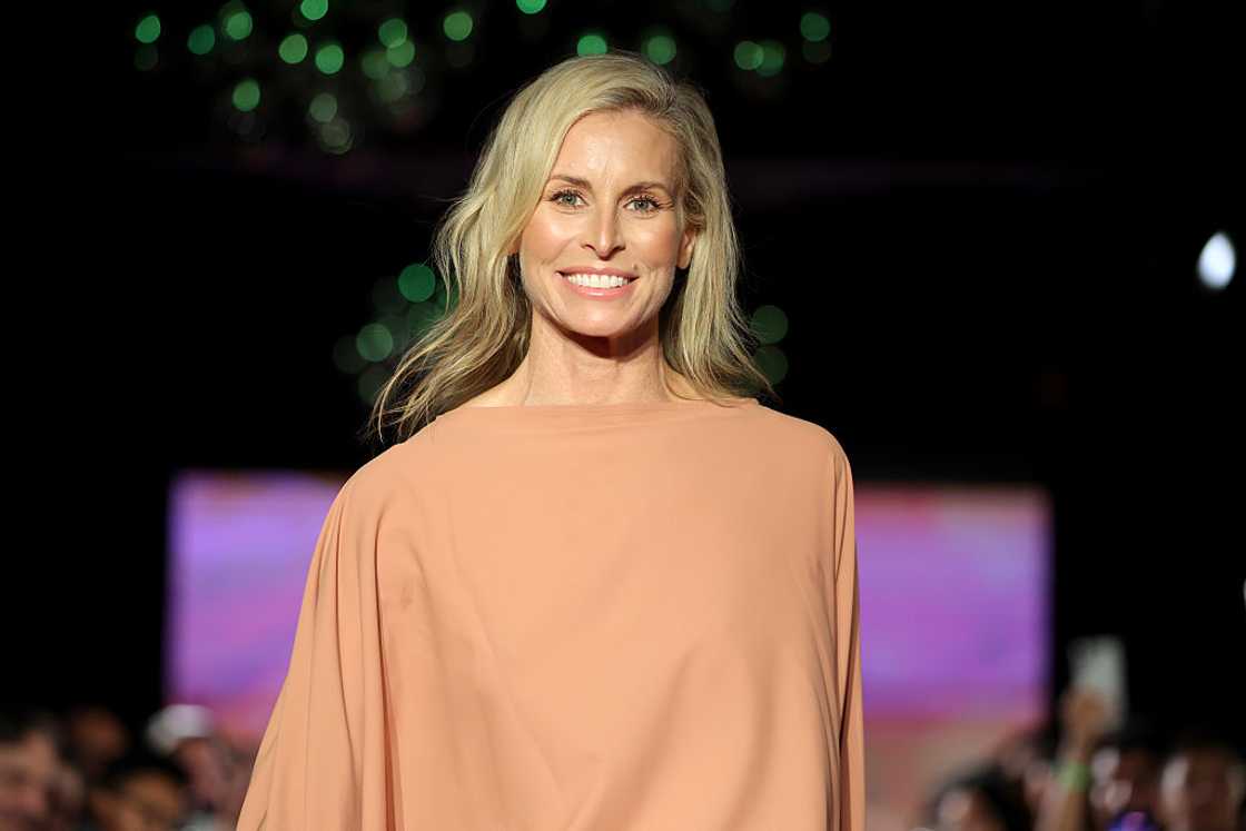 Niki Taylor walks a runway