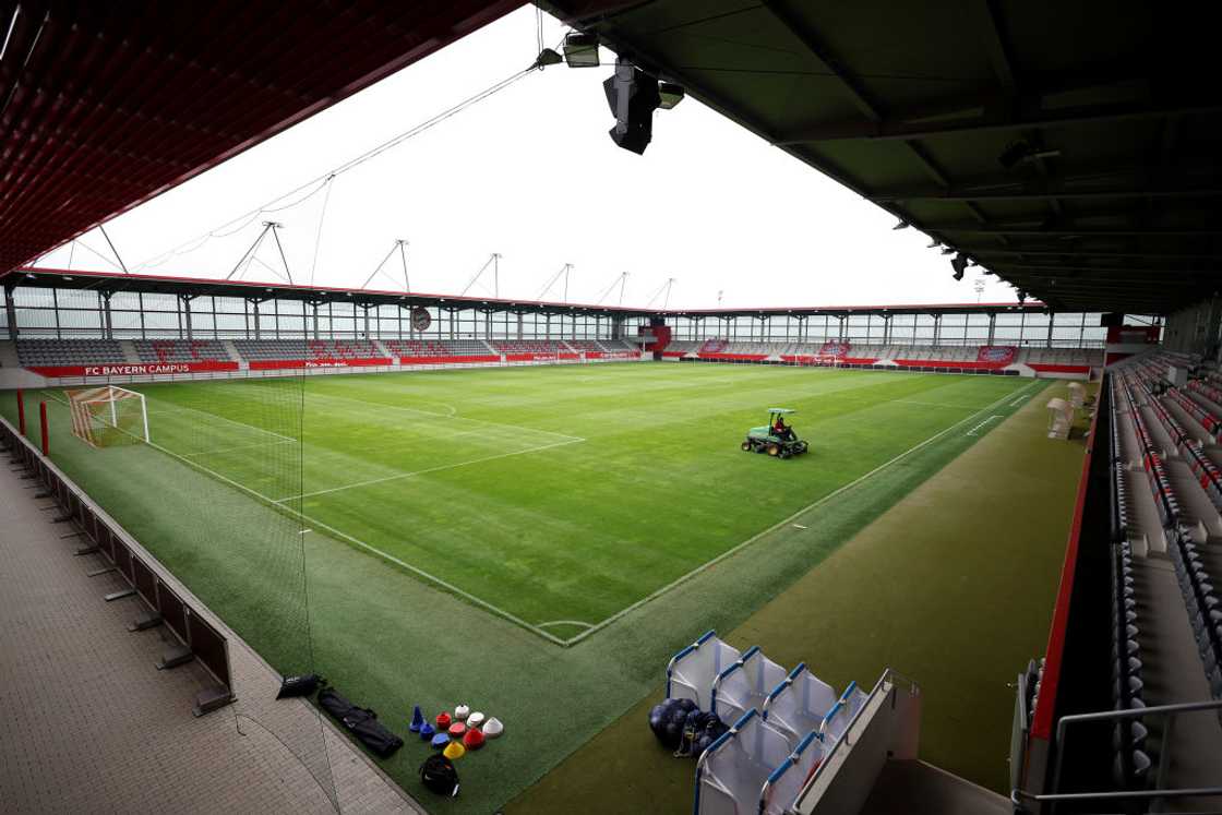 A general view inside FC Bayern Campus. A general view inside FC Bayern Campus.