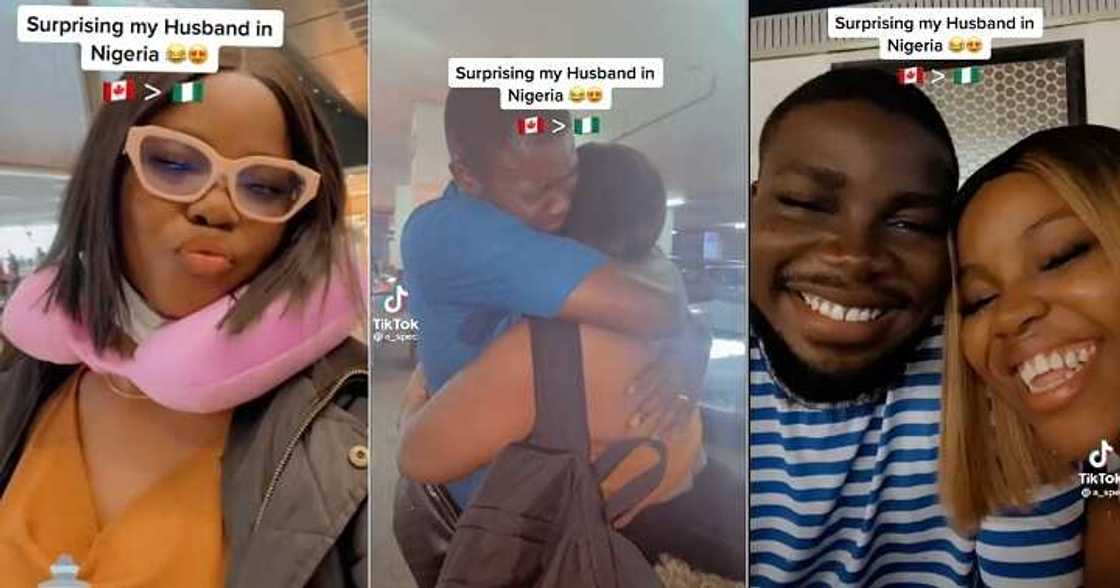 Wife pays husband a surprise visit, Nigeria Wife pays husband a surprise visit, Nigeria