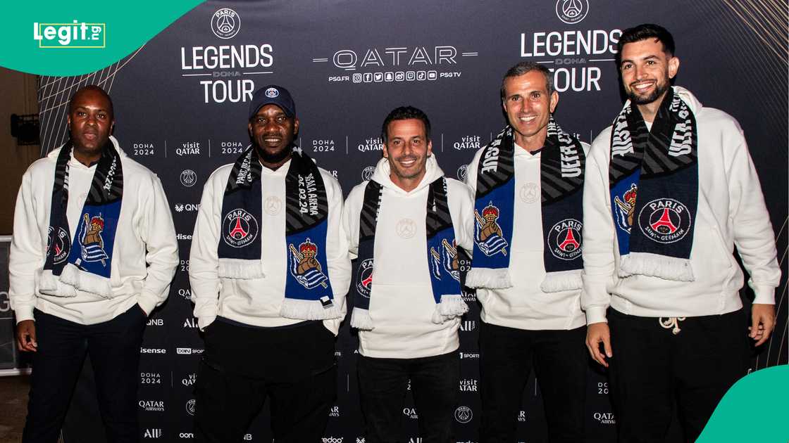 Jay Jay Okocha, Samuel Eto'o, Ronaldinho, PSH, Champions League Jay Jay Okocha, Samuel Eto'o, Ronaldinho, PSH, Champions League