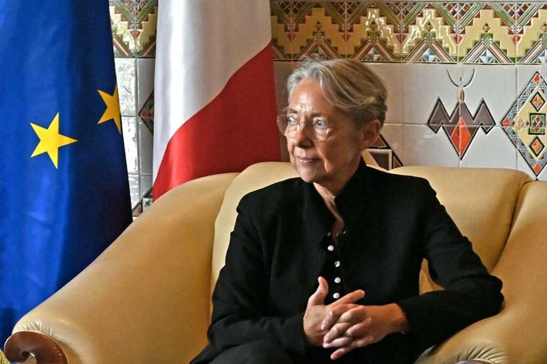 Borne is expected to sign deals on economic cooperation, including energy -- although deliveries of natural gas to France are 'not on the table', according to her office