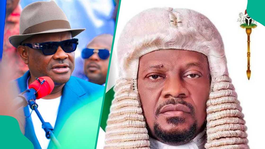 FCT minister Nyesom Wike reacts to the defection of 17 Rivers lawmakers from PDP to APC.