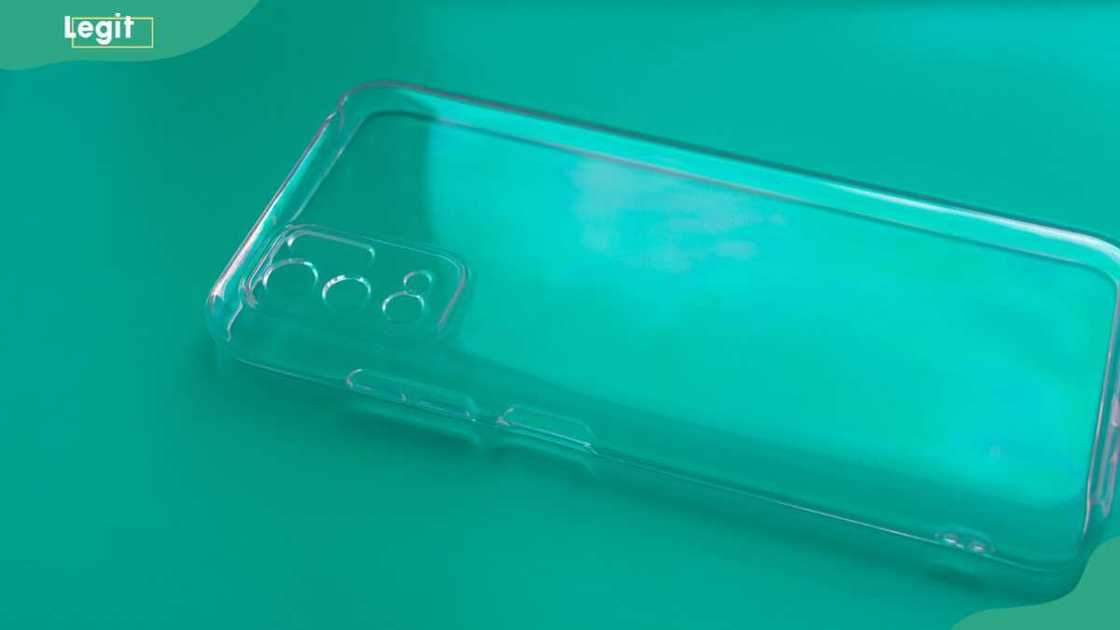 A clear phone case