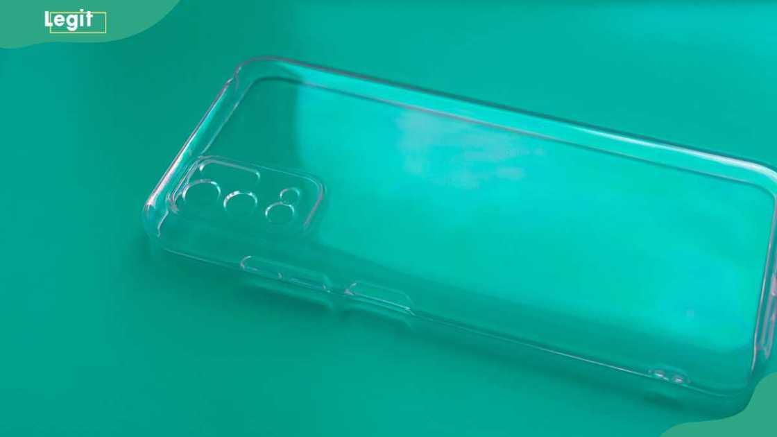 A clear phone case A clear phone case