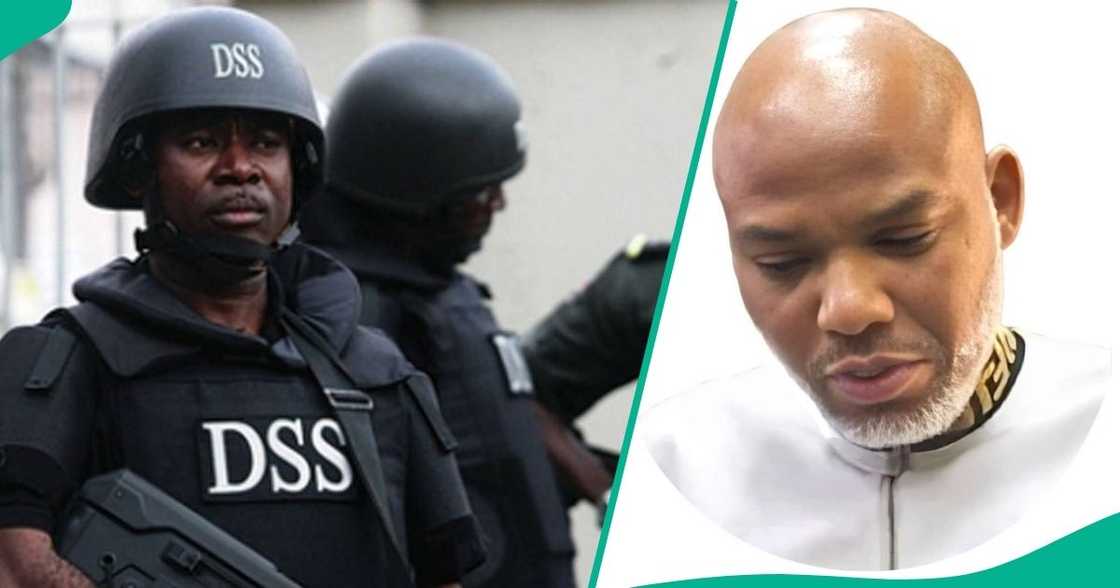 Amid his terrorism trial, Nnamdi Kanu presented new allegations targeting the DSS. Amid his terrorism trial, Nnamdi Kanu presented new allegations targeting the DSS.