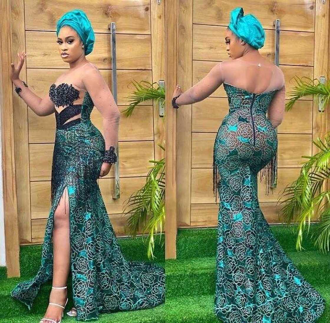 50 latest Nigerian lace styles and designs in 2024 photos Legit.ng