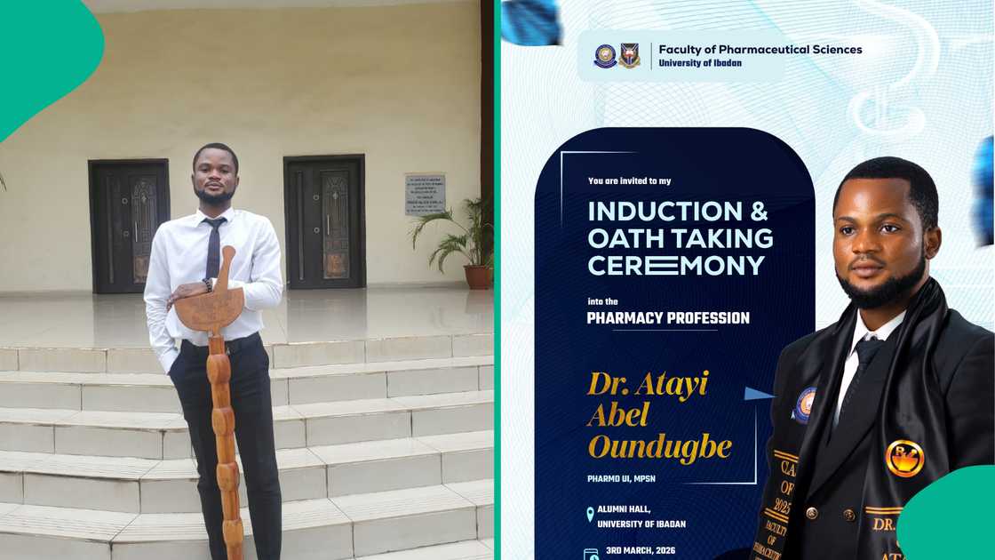 Man who entered University of Ibadan to study biochemistry graduates with first class degree in pharmacy