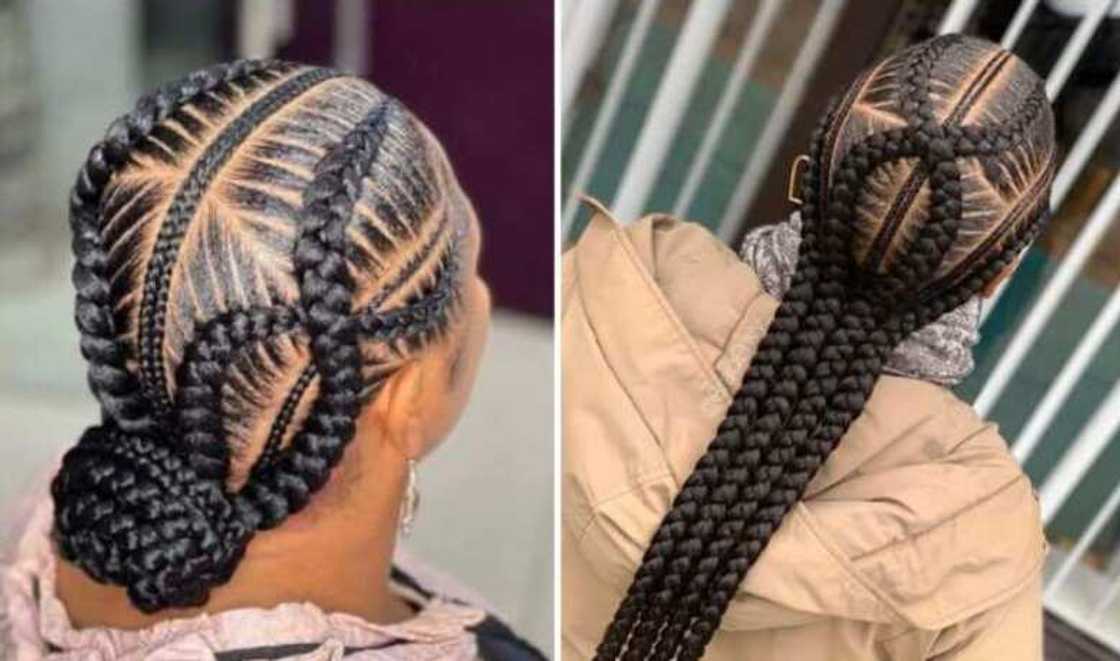 Scissors stitch braid Scissors stitch braid