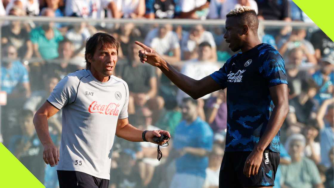 Antonio Conte, Victor Osimhen, Castel di Sangro, Naples, Italy, Napoli.