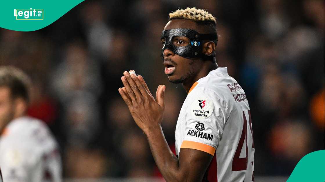 Victor Osimhen during the Turkish league clash against Hatayspor Victor Osimhen during the Turkish league clash against Hatayspor