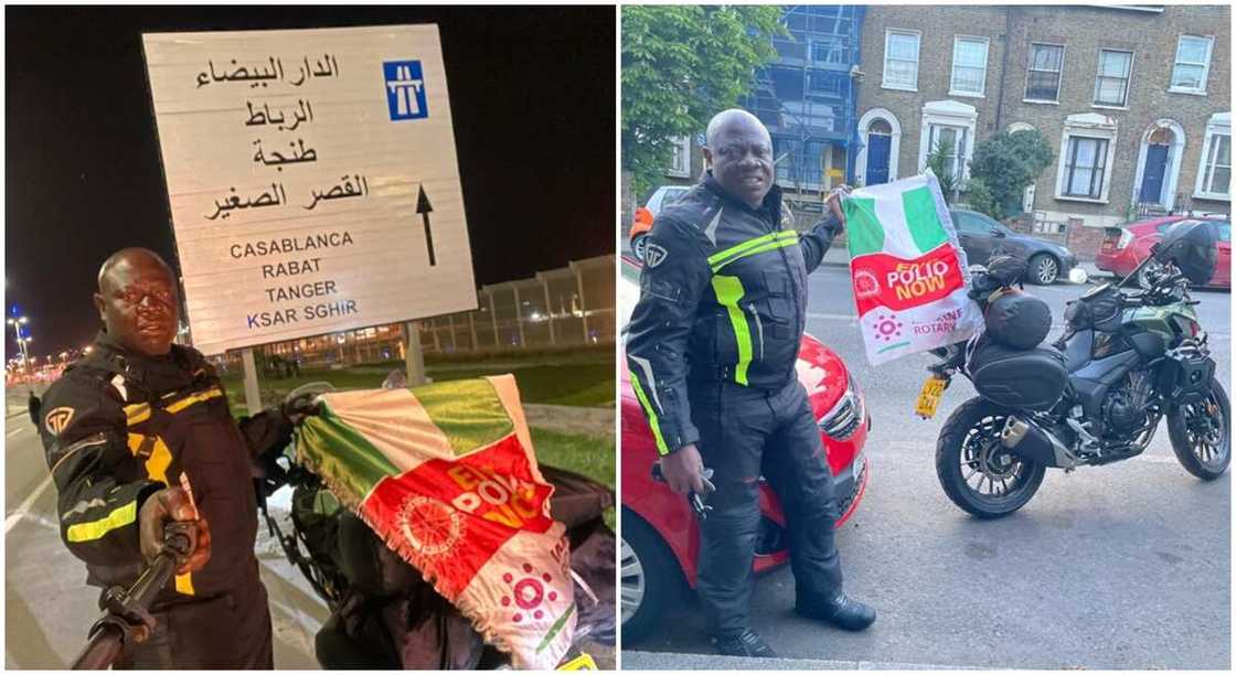 Nigerian biker riding from London to Lagos currently in Morocco. Nigerian biker riding from London to Lagos currently in Morocco.