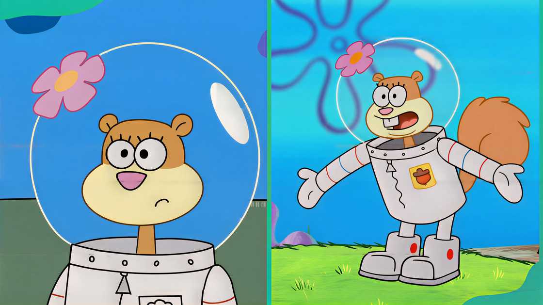 Sandy Cheeks in her astronaut suit