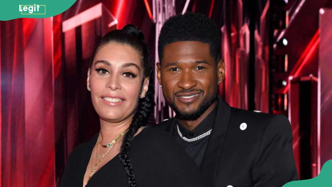 Jennifer Goicoechea and Usher at The Dolby Theatre
