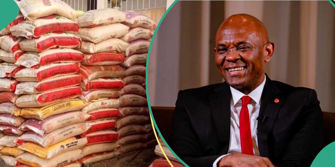 Elumelu distributes bags of rice