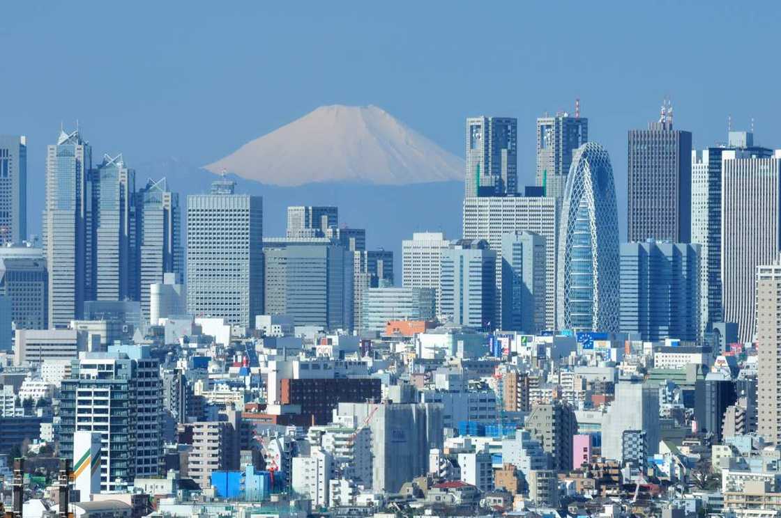 Tokyo city skyscrapers