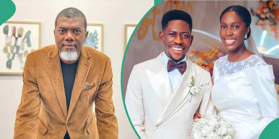 Reno Omokri uses Moses Bliss' wedding as example Reno Omokri uses Moses Bliss' wedding as example