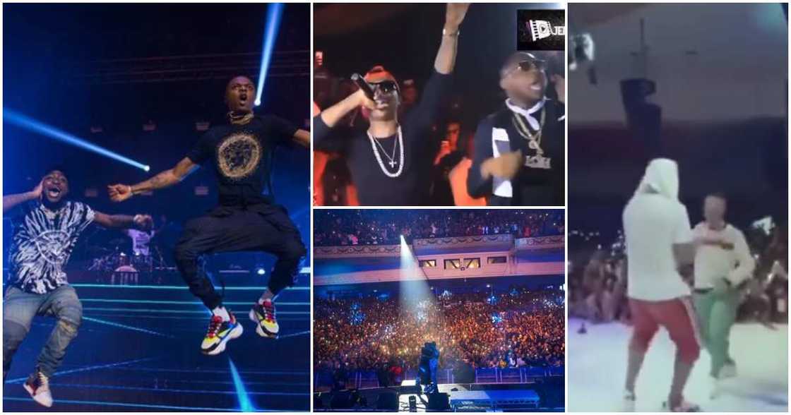 Times Davido and Wizkid performed together. Times Davido and Wizkid performed together.