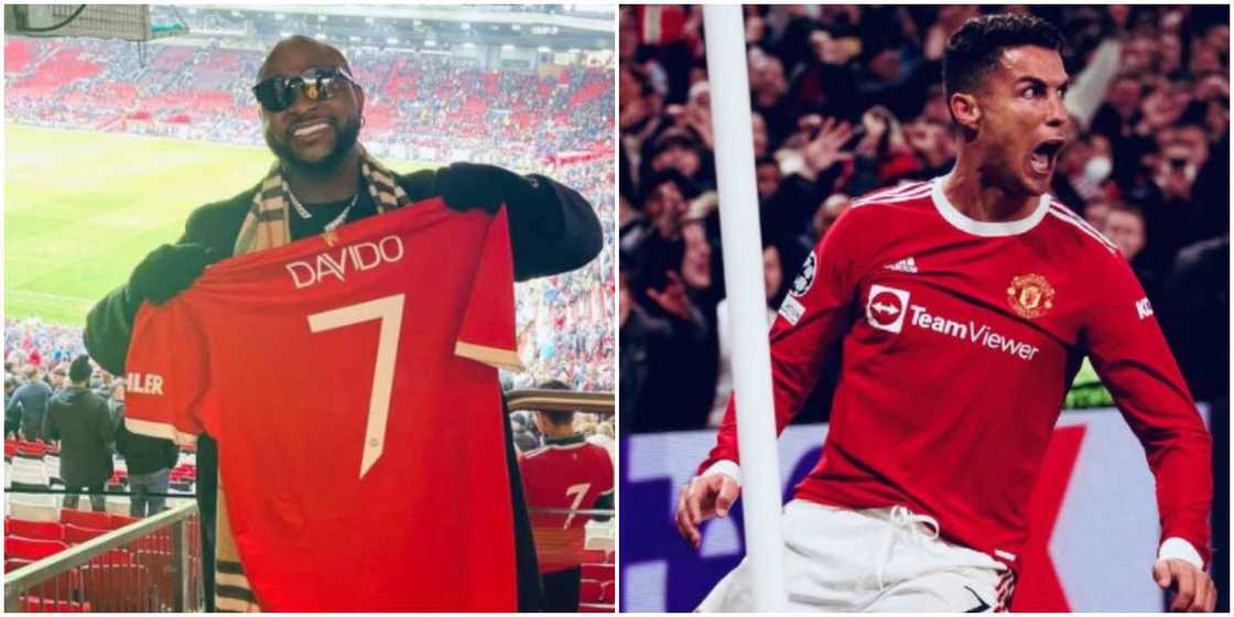 Davido at Manchester United Davido at Manchester United
