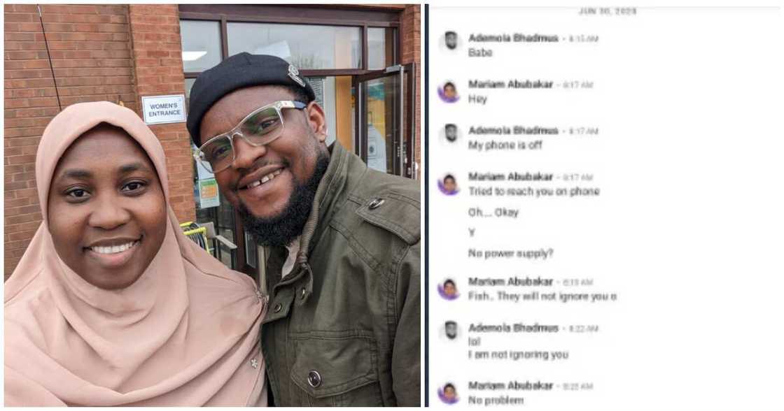 Left with the boss herself, job seeker marries his recruiter, chats, Nigerian job seeker weds his fine recruiter, Ademola Bhadmus, Miriam Abubakar