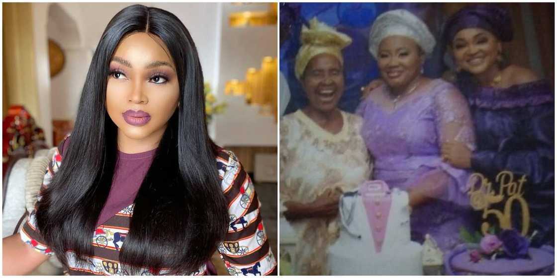 Mercy Aigbe and family members Mercy Aigbe and family members