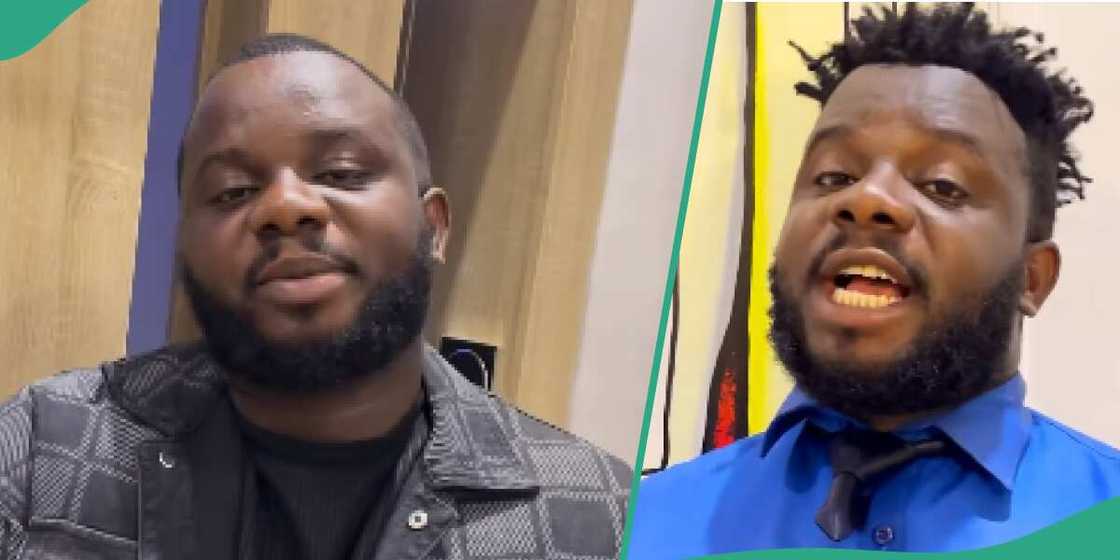 Oga Sabinus gives reasons for going on low cut Oga Sabinus gives reasons for going on low cut