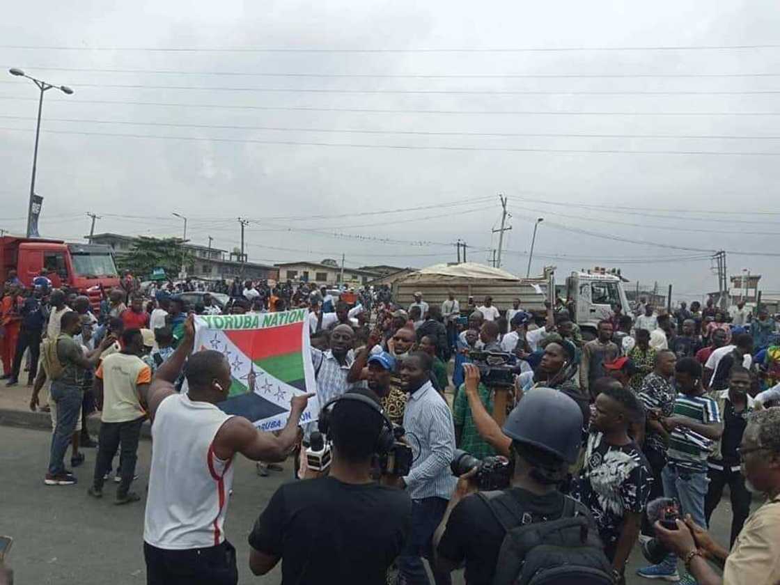 Yoruba nation rally held the Ojota area of Lagos Yoruba nation rally held the Ojota area of Lagos