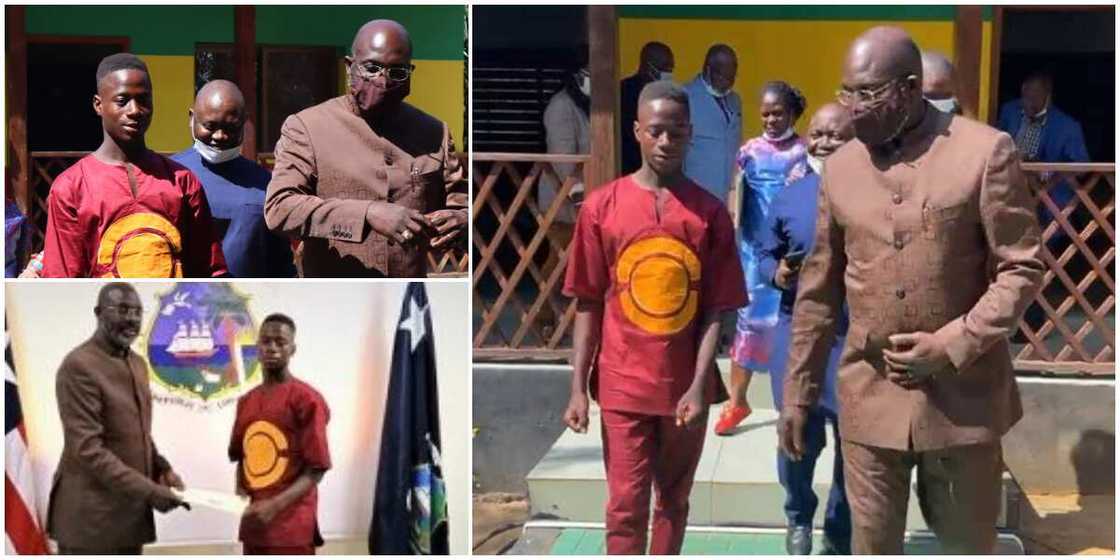 Honest school dropout who returned N20m found on road gets scholarship, N4m and job from the president Honest school dropout who returned N20m found on road gets scholarship, N4m and job from the president