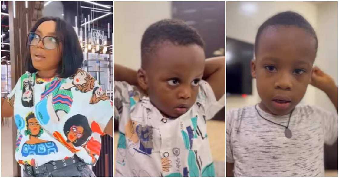 Photos of Chioma Akpotha and her little boys Photos of Chioma Akpotha and her little boys