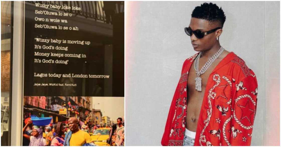 Wizkid's lyrics displayed in British Museum. Wizkid's lyrics displayed in British Museum.