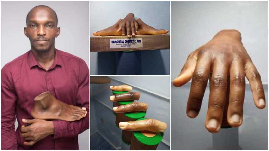 Nigerian Man Creates Artificial Fingers, Legs, Hands for Dark Skin, Photos Wow People Nigerian Man Creates Artificial Fingers, Legs, Hands for Dark Skin, Photos Wow People