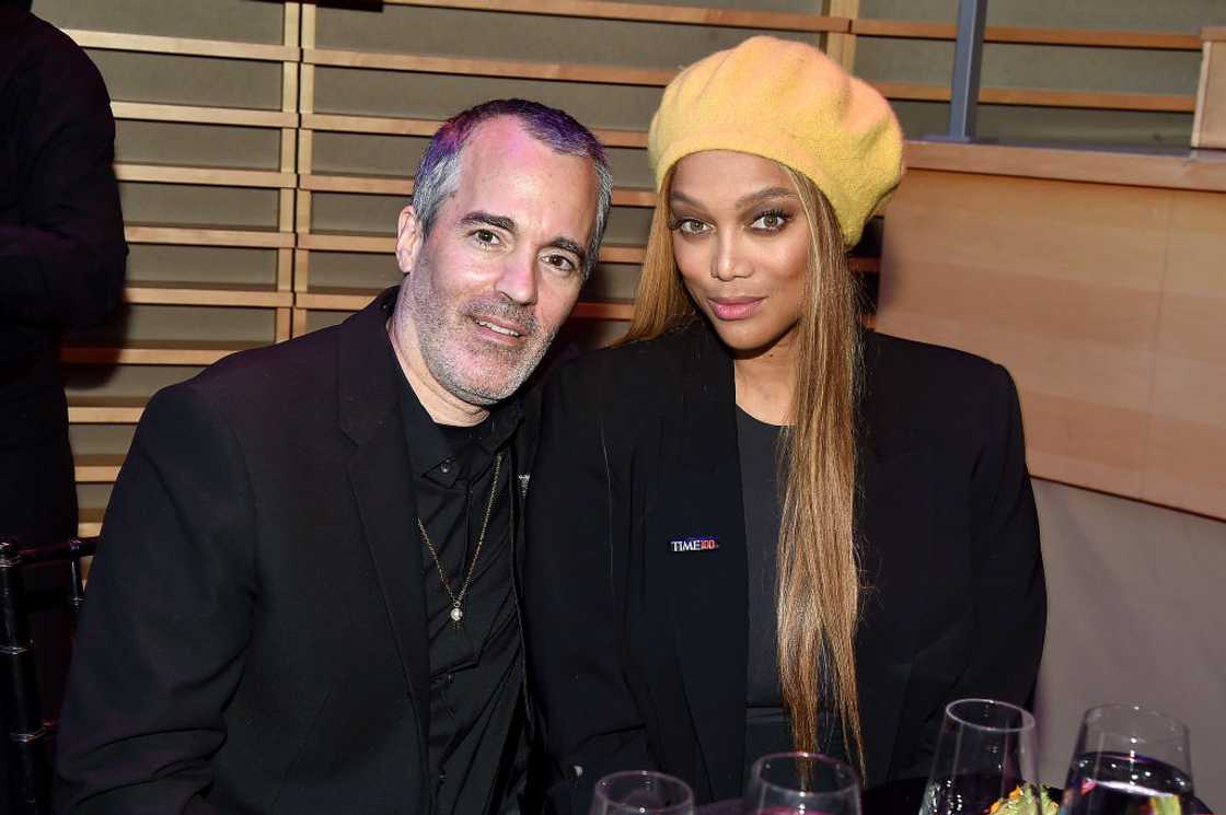 Louis Bélanger-Martin and Tyra Banks in New York City.