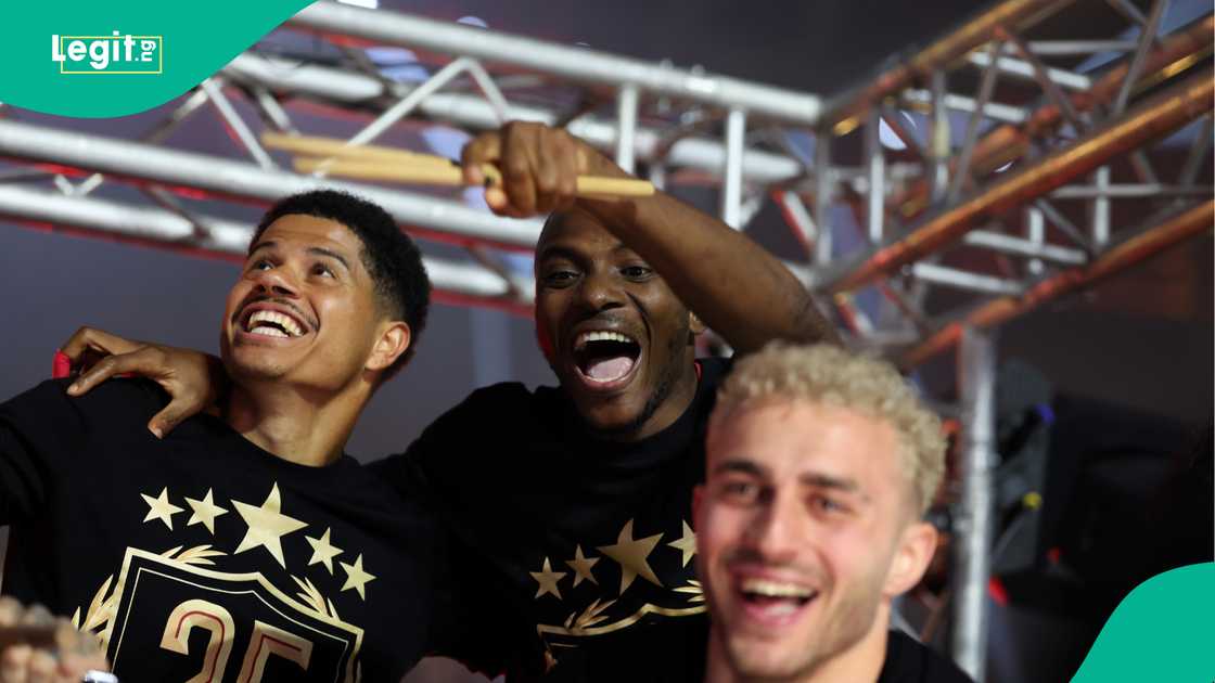 Gabriel Sara, Victor Osimhen, Baris Alper Yilmaz, Galatasaray, Super Lig. Gabriel Sara, Victor Osimhen, Baris Alper Yilmaz, Galatasaray, Super Lig.
