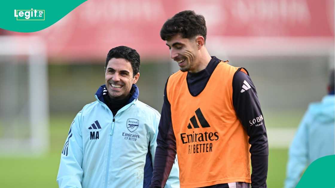 Mikel Arteta, Arsenal, Manchester United, Premier League, Kai Havertz, Football.