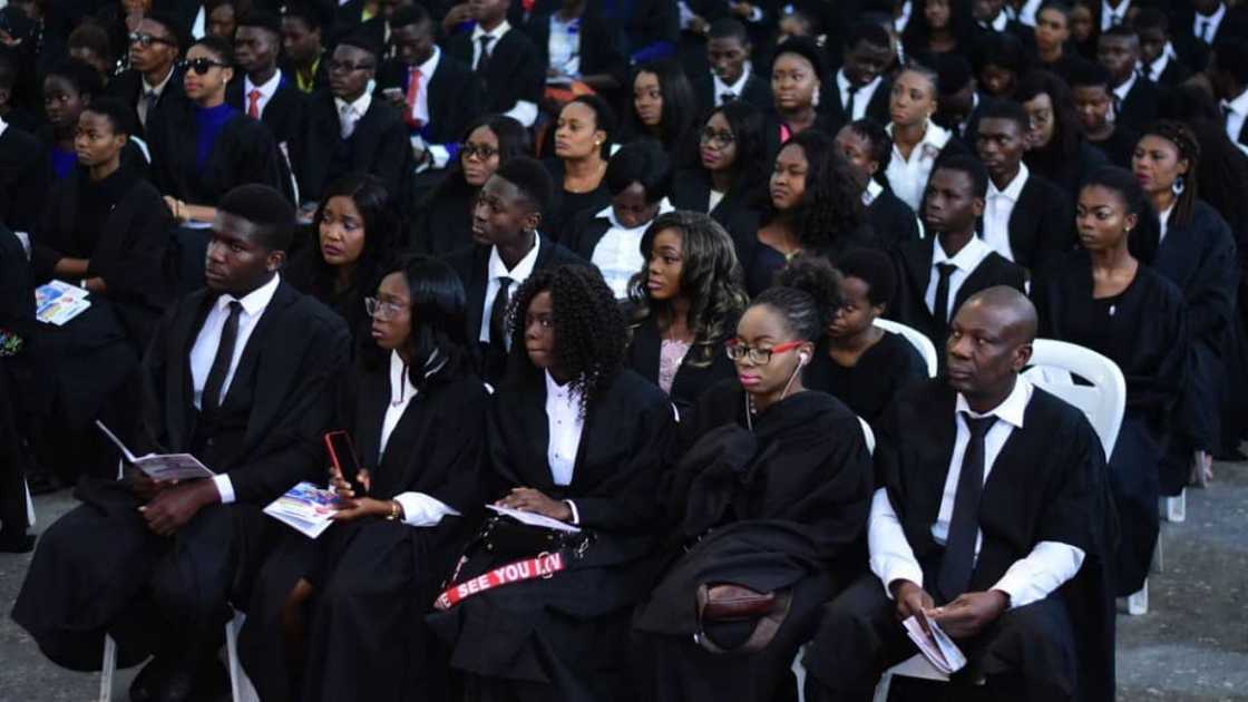 Lead City University, Ibadan students in a lecture hall Lead City University, Ibadan students in a lecture hall