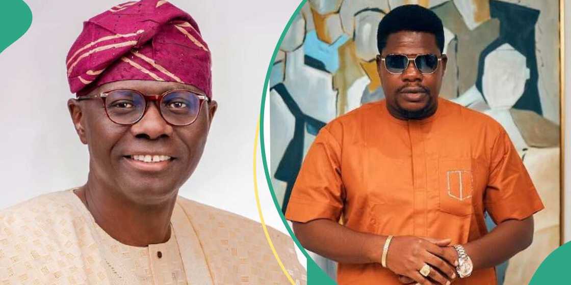 Governor Sanwo-Olu and Mr Macaroni Governor Sanwo-Olu and Mr Macaroni
