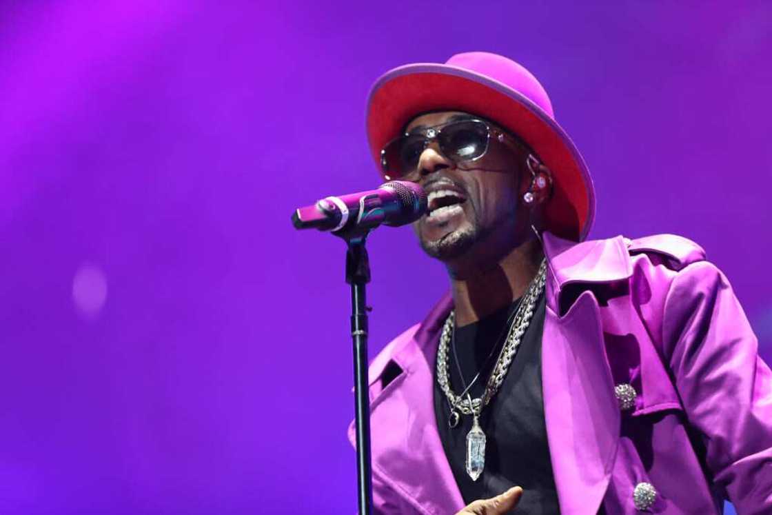 Singer Ralph performing on stage in New Orleans Singer Ralph performing on stage in New Orleans