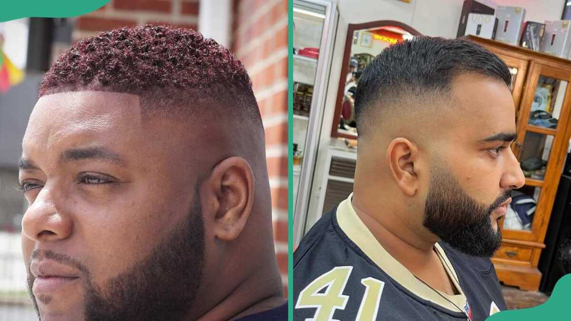 Taper cut with a skin shave Taper cut with a skin shave