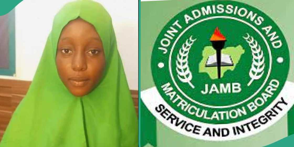 Aisha Suleiman, a girl who scored 314 in JAMB exam. Aisha Suleiman, a girl who scored 314 in JAMB exam.