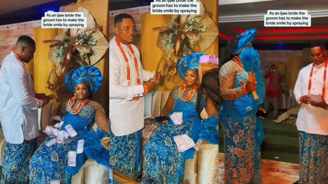 Despite the bundles of cash spent, bride refuses to smile