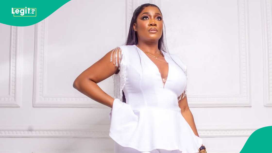 Lucy Edet ignites reactions with pregnancy reveal.