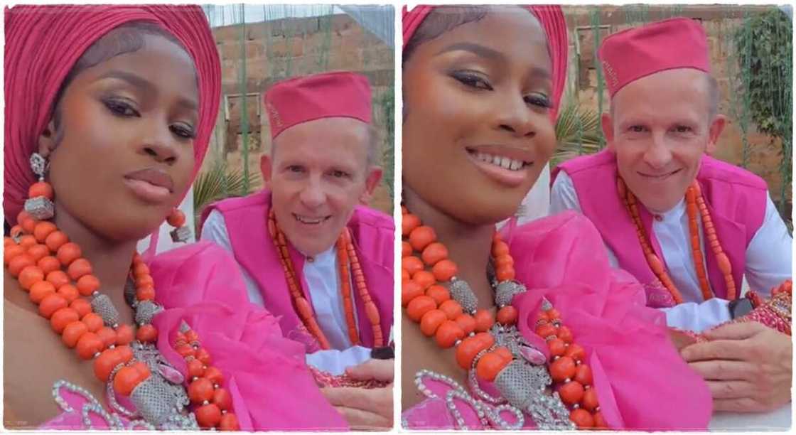 Budurwa yar Najeriya ta auri bature Budurwa yar Najeriya ta auri bature