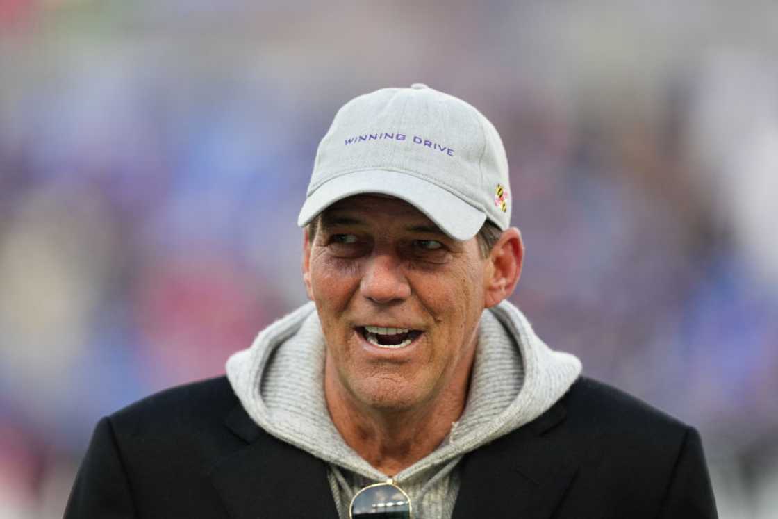 Owner Stephen Bisciotti of the Baltimore Ravens looks on at the AFC Divisional Playoff game