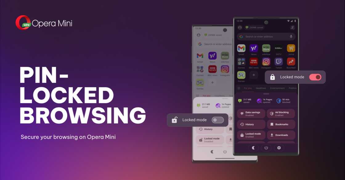 Opera Mini launches Locked Mode for PIN-protected browsing Opera Mini launches Locked Mode for PIN-protected browsing